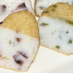 松島蒲鉾本舗 - 「たこ」にはねぎと生姜、「ちりめんじゃこ」には昆布が入っています！