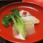 日本料理 澤田 - ハモ、冬瓜、松茸