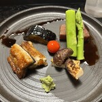 日本料理 澤田 - 和牛のタレ焼き、松茸、ウナギ