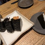 たまゆら - おにぎり　昆布×２ 明太子  肉そぼろ