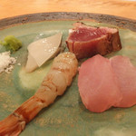 鮨処 みや - エビ、イカ、クエ、カツオ