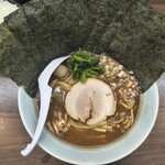 鯖江 魂心家 - 料理写真:黒胡椒ラーメン+のり5枚トッピング