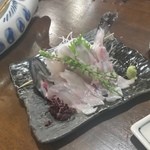 小川の魚 - 「活岩魚刺し (890円)」