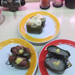 元気寿司 - オニオンポテト、生しらす、ホタルイカ