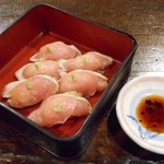 そば繁 - 地鶏握り寿司