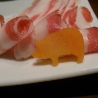 イベリコ屋 六本木店 - ニンジンは豚のシルエット