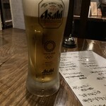 肉魚ダイニング　艶吉 - 生ビール大1,080円