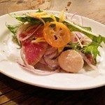 ホタテと金柑のセヴィーチェ ゆずのかおり