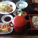 そば処岩戸開 - ・祭り定食 1100円　＋ざるそばに変更 100円