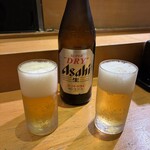 飛勘水産 鮨 一華 - アサヒスーパードライ(中瓶)