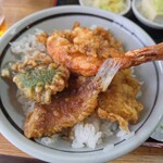 そば処 満留賀 - 料理写真:かき揚げセット