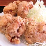 ユイツ - 若鶏唐揚げ定食 500円 の若鶏唐揚げ