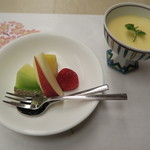 洛北荘 - '15.04.05（日）　果物・バナナプリン