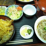 おざわ屋 - 天丼そば定食