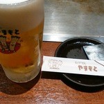 ねぎ焼やまもと 梅田エスト店 - 中生（520円）