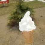 ノースファームストック - ソフトクリーム（2015年5月訪問時：250円）