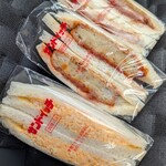手造りサンドイッチ藤屋 - 料理写真:たまご、コロッケ、ハムカツサンド