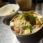 yaki uo dokoro haru - サラダもボリューム満点でちた☆*:.｡. o(≧▽≦)o .｡.:*☆