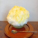 和花葉 - 横からの図