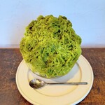 和花葉 - 伊勢茶あずきミルクかき氷(つぶあんなし)