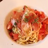 カフェ・デ・レイ - 【2026.08】トマトとバジルと生ハムの冷製パスタ(税込1,200円)