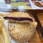 沖縄料理 がじゅまる - 紫芋のフライ　横から