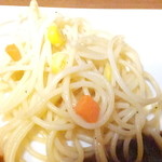 Kicchinandomamu - ランチ　牛煮込みシチュープレート仕立て　１２５０円　パスタのアップ　【　２０１５年５月　】