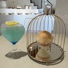 スイーツギャラリーアマンダ - ハートグラスドリンク(ブルーレモネード)    まるごと桃の小町