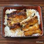 いかり - 活鰻を使い深蒸しの蒲焼が横たわったうな丼