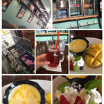 Mango Days Honolulu - マンゴープリンとのマンゴーの盛り合わせとアイスティ❤️