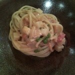 cenci - 筍、雲丹、花山椒のパスタ