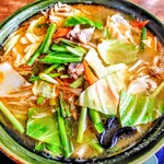 ドライブイン笠松 - 料理写真:味噌ラーメン (野菜・ニンニク入り)