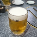 Sumibi Yakiniku Kankoku Kateiryouri Sonamu - 生ビール ５４０円