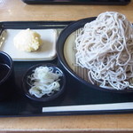 小木曽製粉所 上田店 - 大ざると卵の天ぷら。