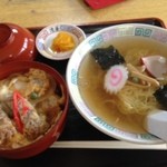 Seika - かつ丼ラーメンセット 880円