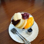 cafe espoir - 白玉コーヒーあんみつ