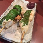 炭火焼とり 安喜 - ささみしそまき