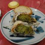 クボタロッジ - 牡蠣のオリーブ香草焼き