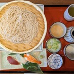 和食麺処 サガミ - 更科そばと寿司セット