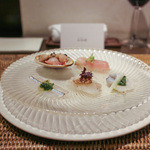 かわ村 - 2015.05再訪：antipasto 鮮魚の前菜盛☆