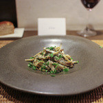 かわ村 - 2015.05再訪：pasta 稚鮎と山菜のキターラ☆