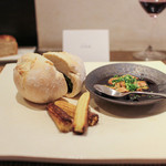 かわ村 - 2015.05再訪：second 黒毛和牛の塩釜焼きとフォアグラのポワレ+1,200円☆