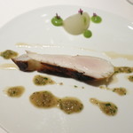 カンテサンス - 鳴門のマナガツオ　グレープフルーツとソーテルヌ