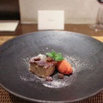 かわ村 - 2015.05再訪：dolce ヘーゼルナッツカタラーナとブラットオレンジのジェラート☆