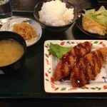 Sai saikan - 2015.5.9　本日の日替わり定食「白身魚フライ定食　５００円」ごはん、味噌汁、コーヒーがセルフでお替り自由なのにワンコインランチ！