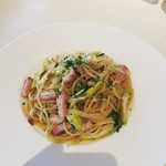 レストラン リプル - 大名筍と厚切りベーコンのパスタ  864円