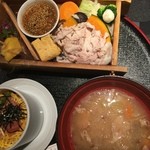 遊食豚彩 いちにいさん 銀座店 - 蒸しセット