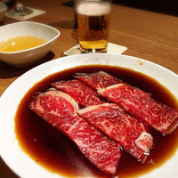 天壇 赤坂店 - ミルフィーユロース  つけダレ