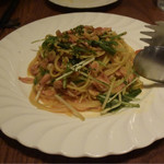 ビストロ 集 - 2015/05 桜エビとわさび菜のスパゲッティーニ