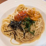 オリーブの丘 - 料理写真:ウニとイクラの和風クリームソース